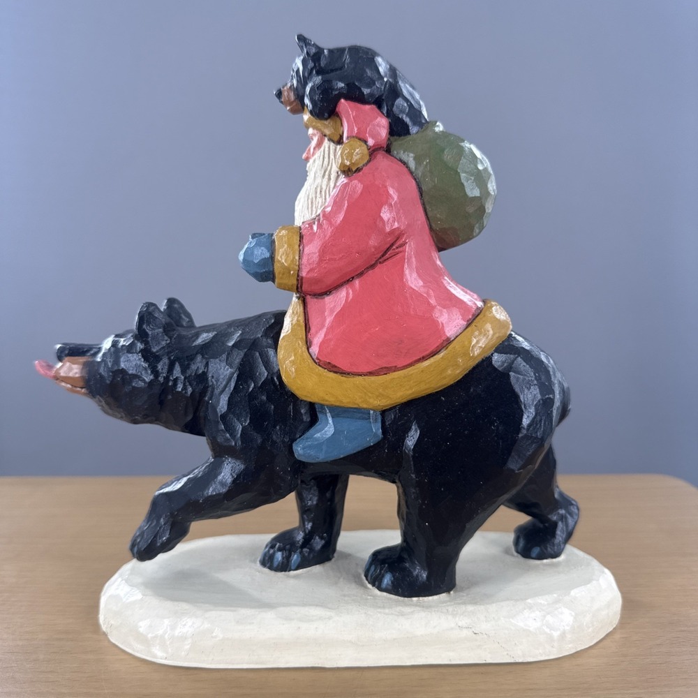 House Hatten Santa Riding Bear Figurine 561/5000 Christmas Holiday Decor‎ 1996 - Picture 3 of 8
